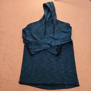 Tek Gear Womens Ultra Soft Fleece Hoodie Sweatshirt Long Sleeve Size S Blue